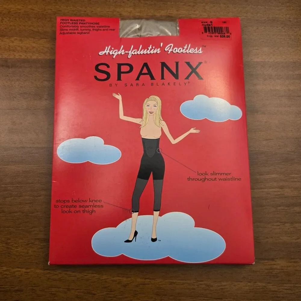 SPANX High-falutin Footless High-Waisted Body-shaping Pantyhose Nude G Neutral